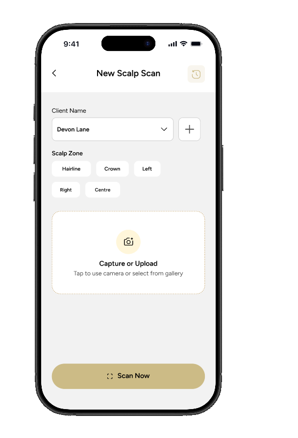 ScalpLab new scalp scan screen